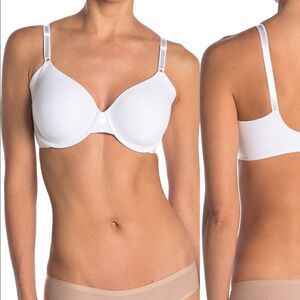 Olga Women’s no side effects underwire contour lightweight white bra 40 D, NWT